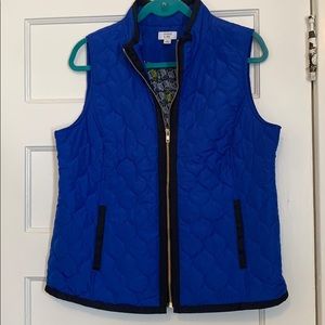 Crown & Ivy Quilted Vest, Sz L